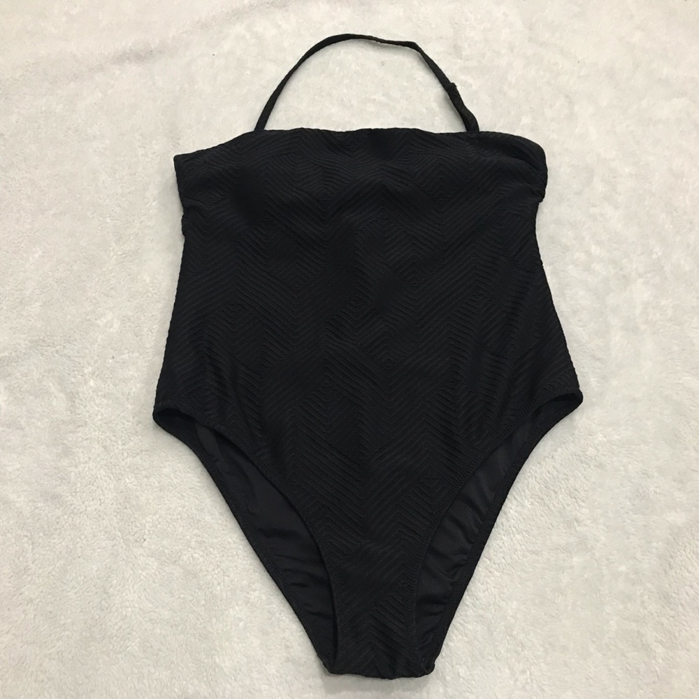 LOVE SPORTS Black Swimsuit size Large